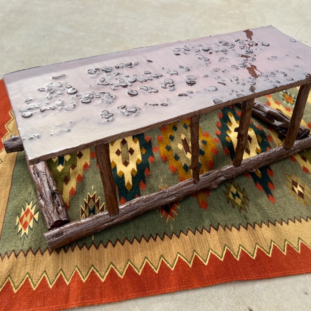 Fireside Rustic Cabin Log Coffee Table - Picture 2 of 6